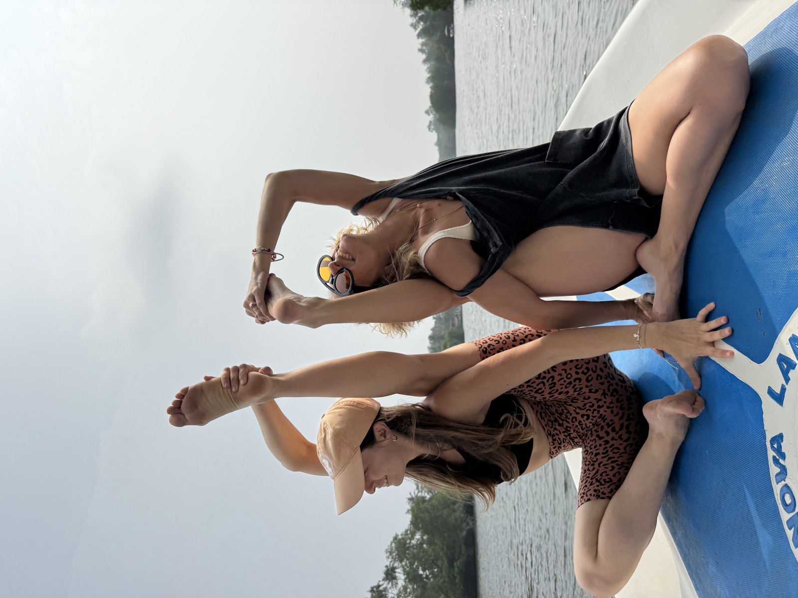Yoga on the boat