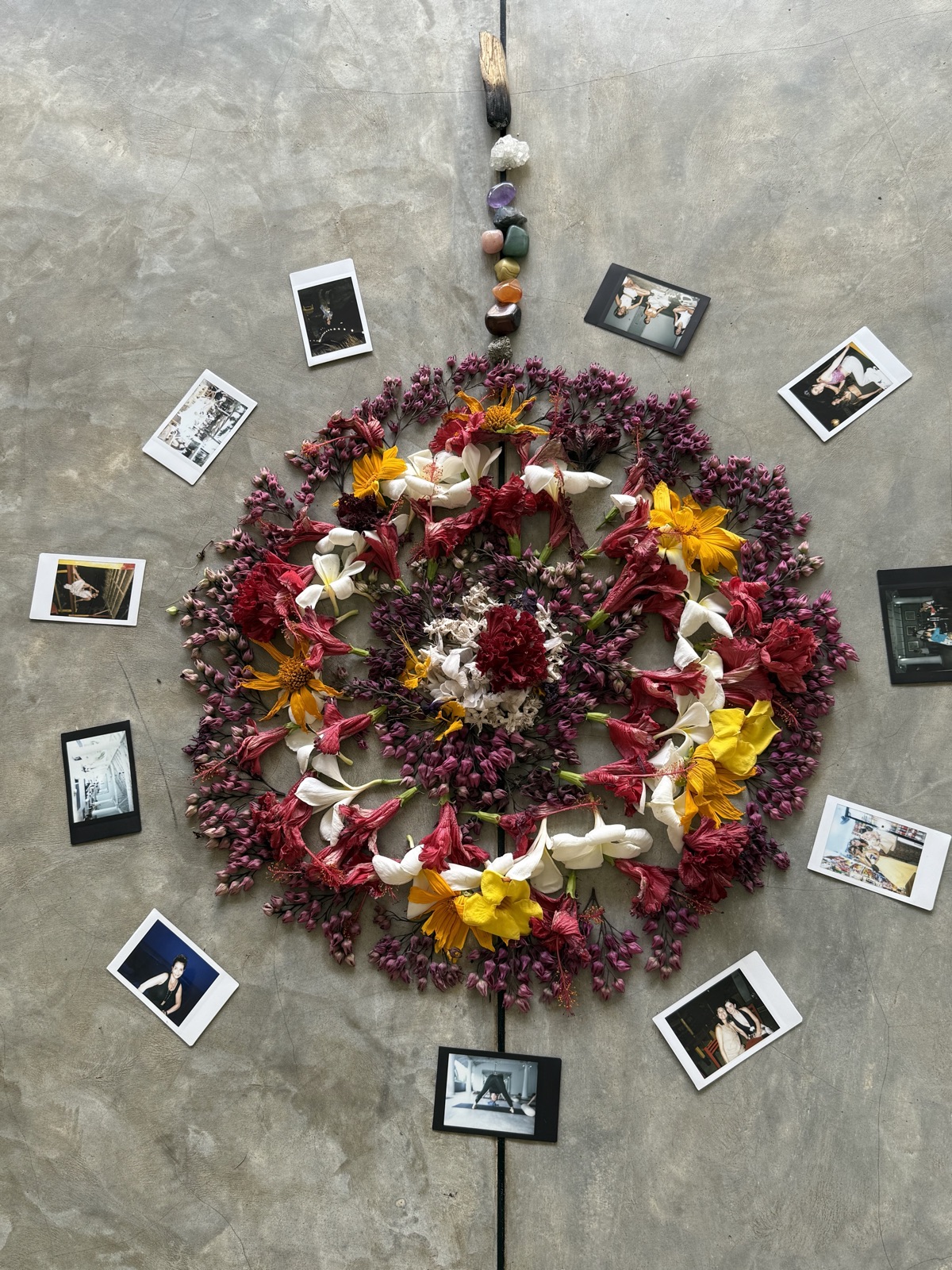 Opening ceremony flower mandala