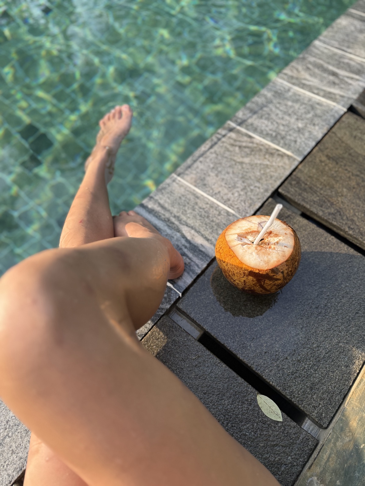 Poolside relaxation