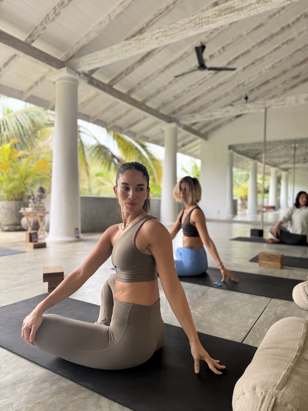Group yoga practice